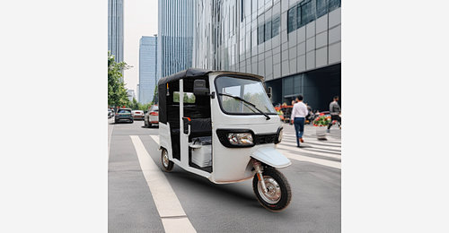 Tricycle électrique passagers avec carrosserie fermée